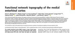 Functional network topography of the medial entorhinal cortex