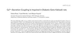 Ca2 Secretion Coupling Is Impaired in Diabetic Goto Kakizaki rats
